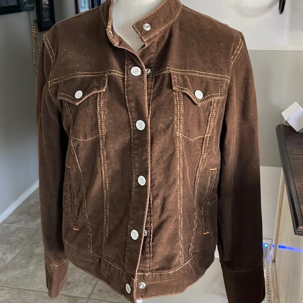 Like new! GAP Chocolate Corduroy jacket - Picture 1 of 4